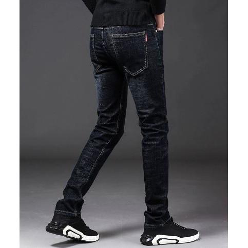 Quần Jean Nam Co Giãn Quần Bò Dáng Côn 03 Màu Cao Cấp Trơn Menswear Pants Có Túi Ong Denim 5