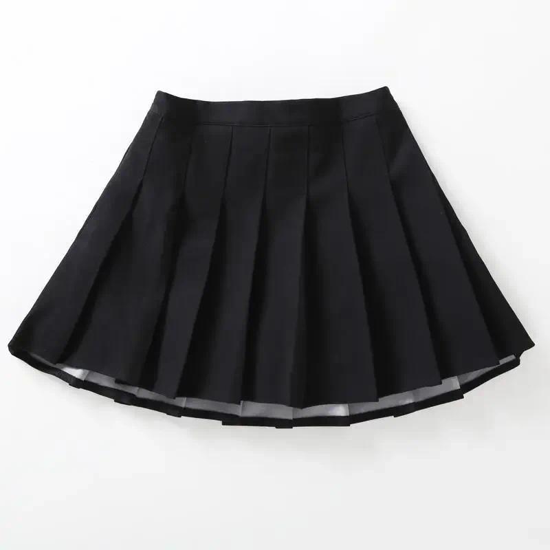 Product Introduction of Children Summer Skirt Girls Mini Skirts Vintage Pleated Skirt Korean Tennis Skirts Short Student Uniform Skirts White Black 6