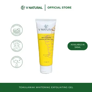 VNatural Exfoliating Gel Temulawak 100ml Extract Facial