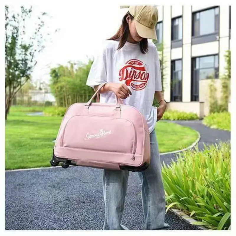 Túi xách du lịch Vali Hàn Quốc, sức chứa lớn, có bánh xe kéo gấp gọn 2
