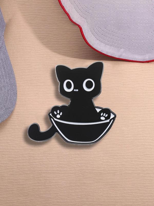 Summer Cute Cat Design Brooch, Animal Design Brooch, Fashion Accessories for Men & Women Suitable for Backpacks, Jeans, Scarves, Hats Decoration Fixed Buckle 3