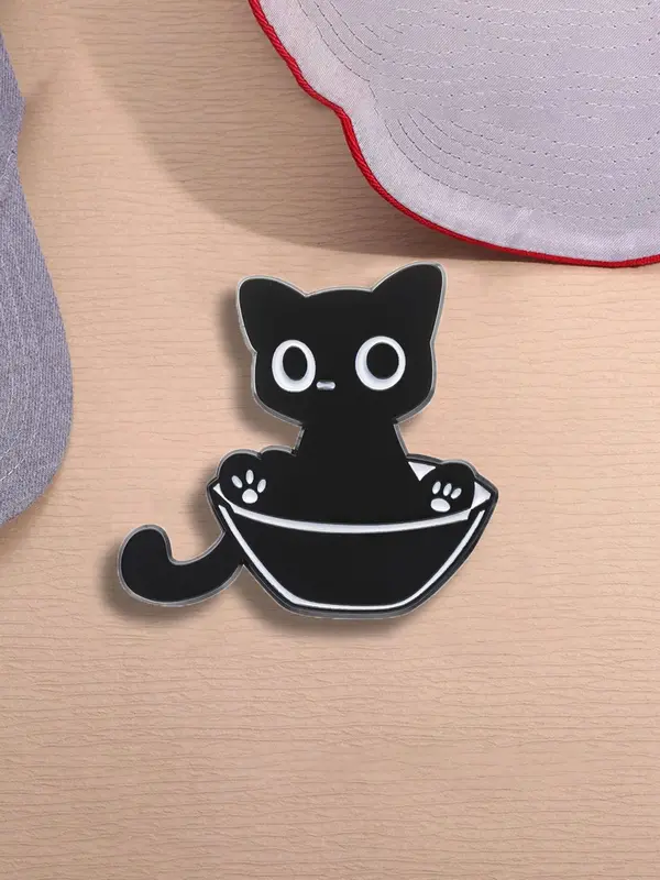 Summer Cute Cat Design Brooch, Animal Design Brooch, Fashion Accessories for Men & Women Suitable for Backpacks, Jeans, Scarves, Hats Decoration Fixed Buckle 3