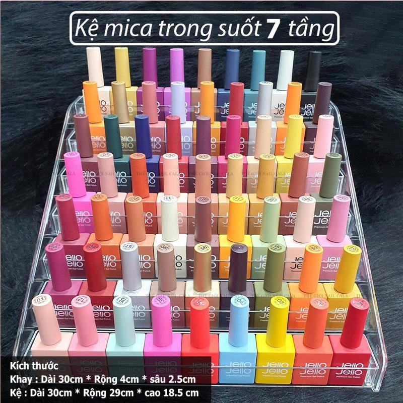 Kệ mica trong đựng sơn gel làm nail - Kệ mika 7 tầng - Kệ để sơn gel 3 tầng 4 tầng 5 tầng 6 tầng 7 tầng - tủ để sơn gel Women Kitchen