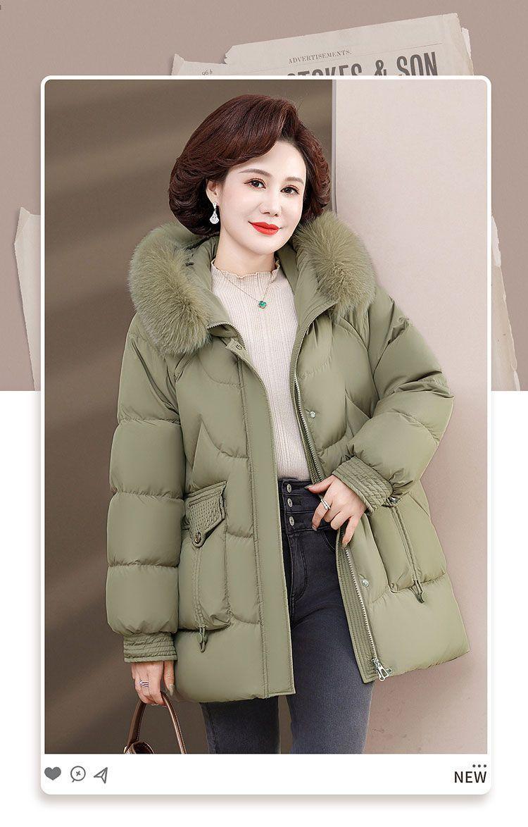Product Introduction of Áo Khoác Mùa Đông, Dành Cho Phụ Nữ Trung Niên, Lót Lông Cừu, Dày Dặn, Áo Khoác Độn Bông, 40 Đến 50 Tuổi, Phong Cách Phương Tây, Áo Khoác Độn Bông Xuống Top Women Jacket 1
