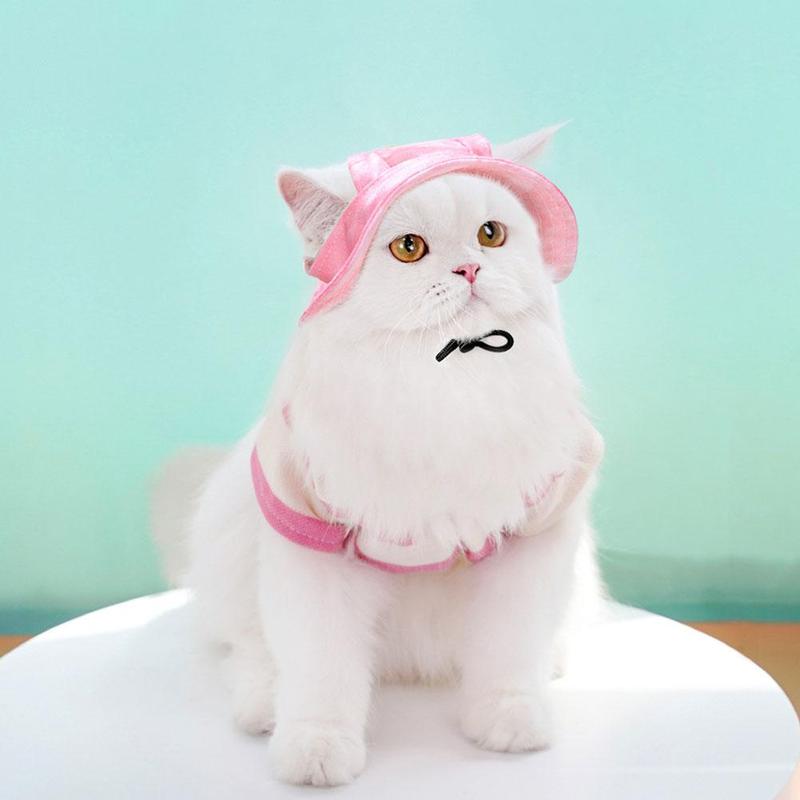 Product Introduction of Dog Cat Sun Hats Dog Baseball Cap Pet Hats For Small Medium Dogs Cats With Ear Holes Adjustable R2T6 23