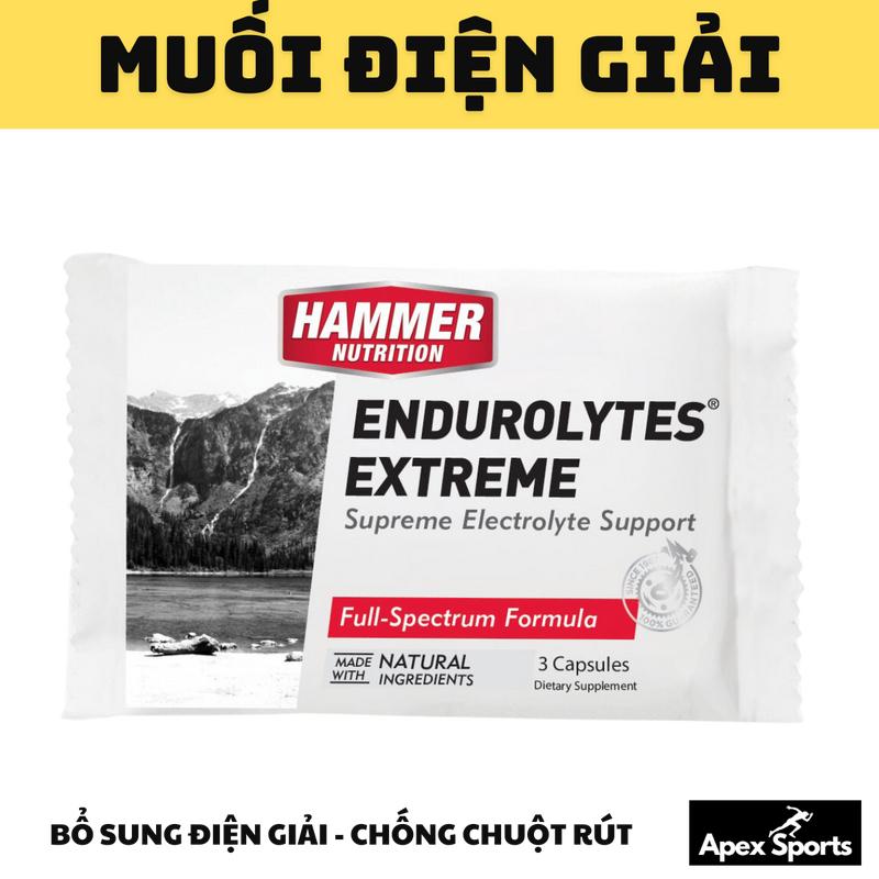 Muối điện giải Hammer Nutrition Endurolytes Extreme gói 03 viên