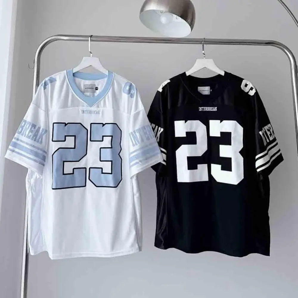 Sport Shirts Loose Unisex T-shirts Hot Trend for Men's and Women's Unisex T-shirts Free Custom Name and Number