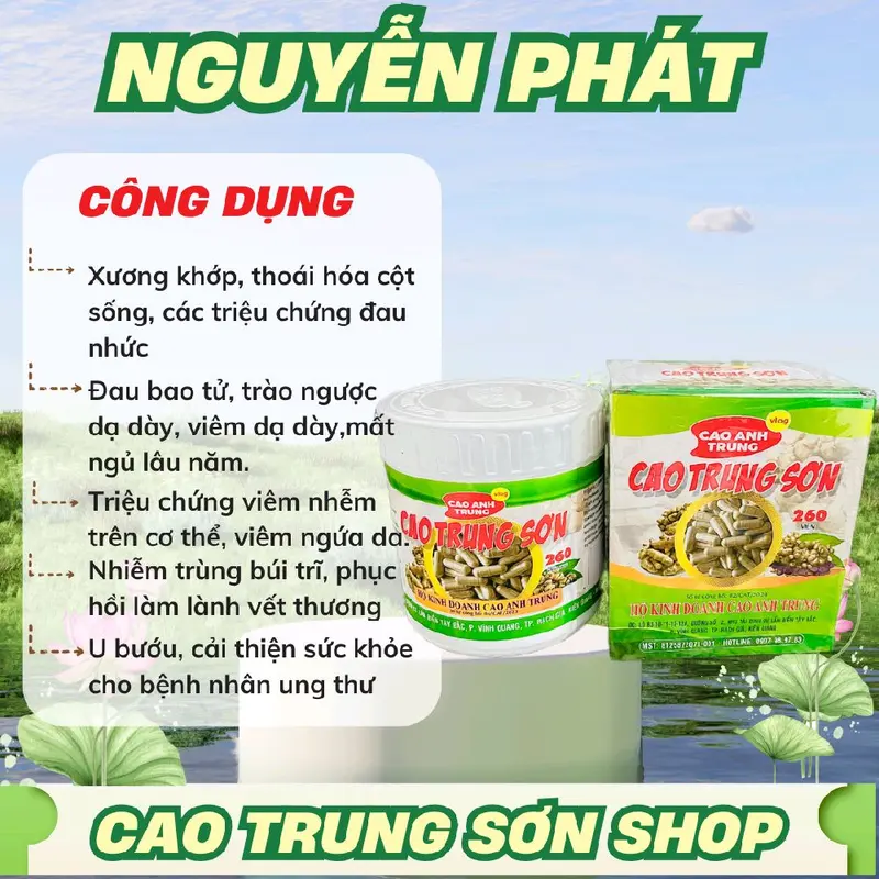[Hộp lớn 600 viên] Viên Ngải Đen Chống Độc Cao Trung Sơn chính hãng - Hỗ trợ đau nhức xương khớp, thoái hoá cột sống, tê bì chân tay 7