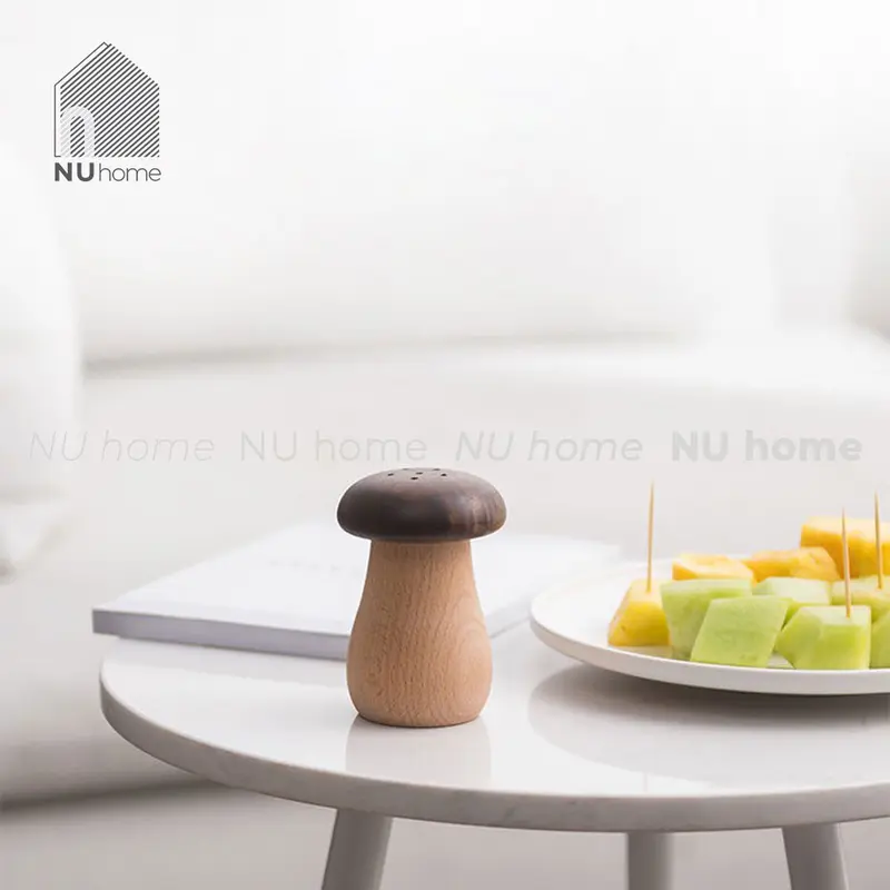 Hũ tăm gỗ hình nấm, được thiết kế mộc mạc với chất liệu gỗ tự nhiên cao cấp Đựng Gia Vị 5