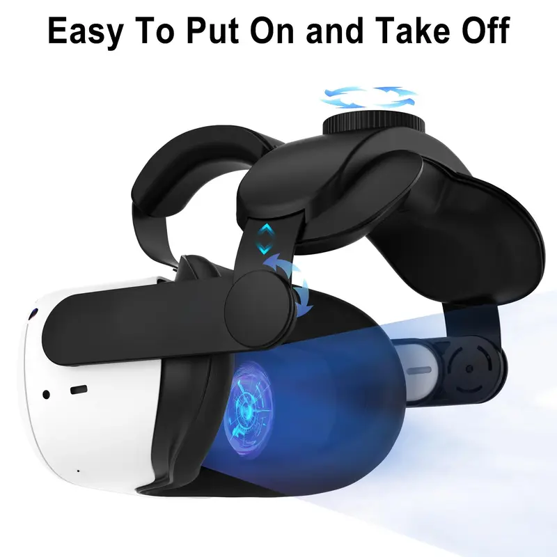Adjustable VR Headband (1 Box), VR Headband Replacement, Enhanced Comfort Support & VR Gaming Immersion, Compatible with Oculus Quest 2 (Headband Only), Console Accessories 6