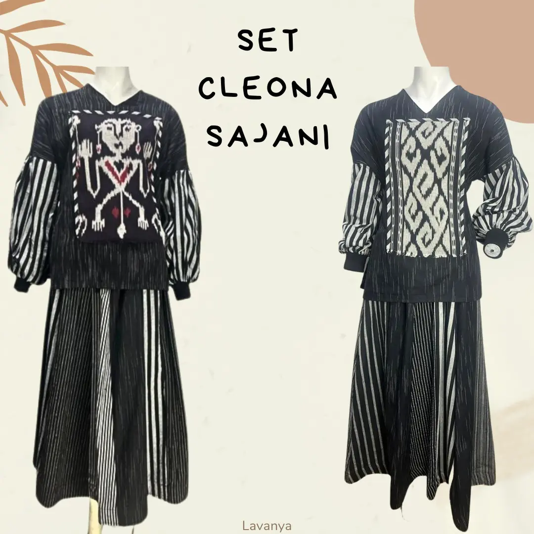 Lavanya  Atasan/Baju dan Bawahan/Rok Batik Lurik Cleona Top dan Sajani Bottom