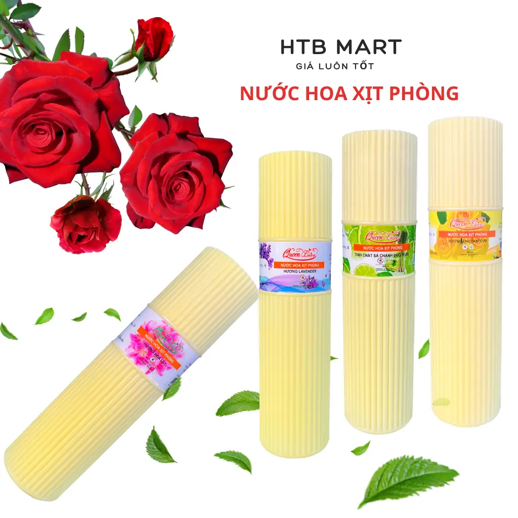 (Combo 4) chai Xịt phòng queen love 400ml hương đuổi muỗi hương tự nhiên