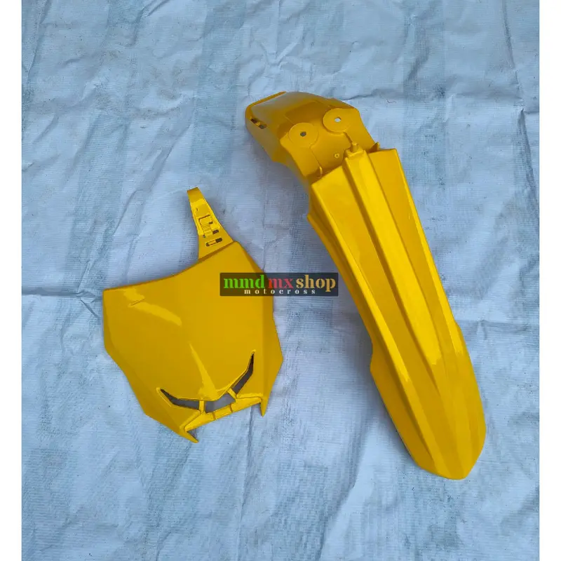 Spakbor depan rmz 450 dan Papan nomor rmz 450 set Supermoto Crf 150 l Klx bf Dtracker new 7