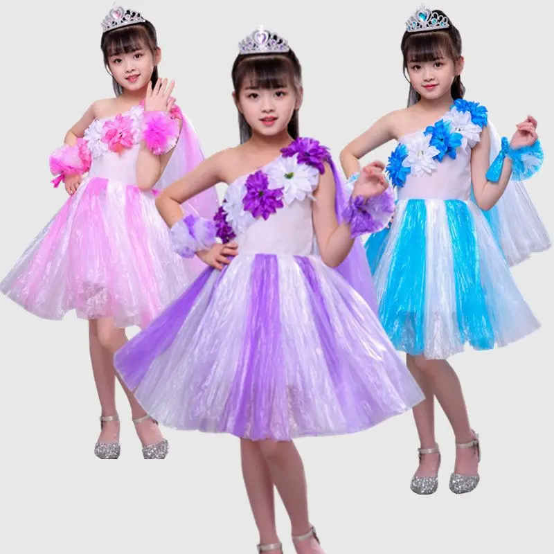 Quần Áo Trẻ Em Bé Gái, Bảo Vệ Môi Trường, Biểu Diễn Trình Diễn Thời Trang Và Catwalk, Phong Cách Tự Làm Bằng Tay, Thích Hợp Cho Mẫu Giáo, Cha Mẹ-Bé, Hàng Mới Về 3