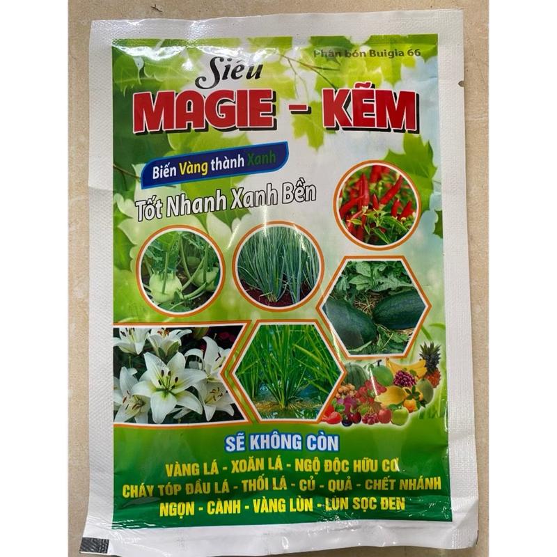   Combo 12 gói  Phân bón Siêu Magie Kẽm 50gr - Giúp xanh lá mướt lá dày lá mập đọt - Giúp cây trồng ra rễ phục hồi bộ rễ tốt nhanh xanh bền bật chồi đẻ nhánh khỏe 