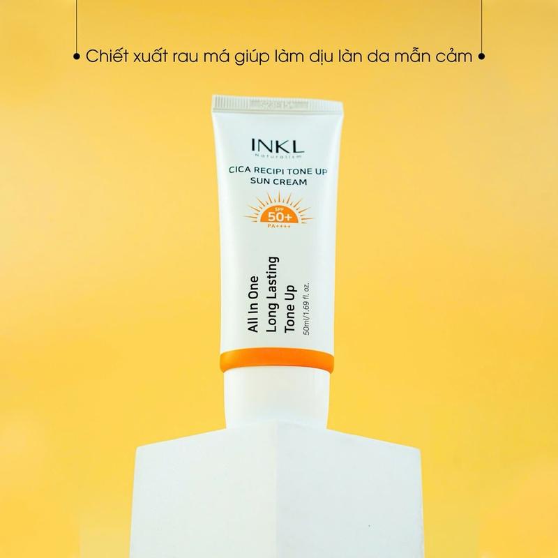 Kem chống nắng nâng tone SPF 50+/PA INKL 50ml - Skincare toner  dalba kem  chong nang han 6