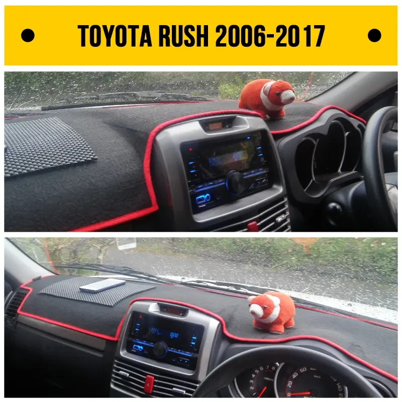 Aksesoris Interior Mobil TOYOTA RUSH LAMA 2006-2017 Untuk karpet Alas Pelindung Dashboard atau Taplak Penutup Dasbor Anti Panas Bahan Bludru Premium Korean polyester 0