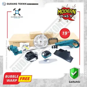 Mesin Potong Rumput 9" BATERAI MODERN M45 20V / CORDLESS Grass Trimmer 9 INCH 20V MODERN M-45