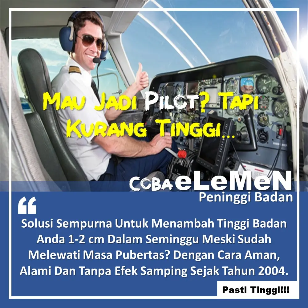 Alat Terapi Peninggi Badan eLeMeN Tambah Tinggi Badan Bantu Kamu Lulus Tes Jadi Pilot