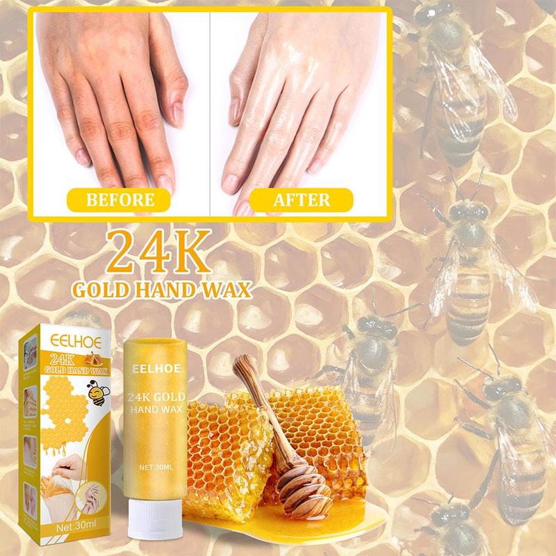 24K Honey Hand Care Masks Exfoliating Calluses Soothe Moisturizing Hand Mask 4