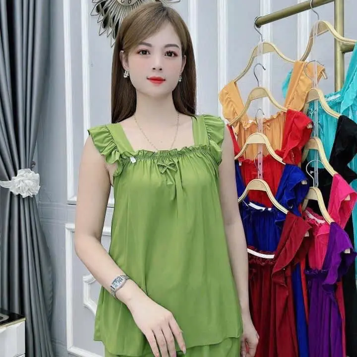 Đồ bộ đùi thun lạnh tay cánh tiên mặc nhà