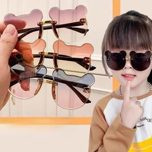 Fashion Sunglasses Children's Glasses UV400 Boys Girls Cute Bear Ear Sun Glasses Eyeglasses