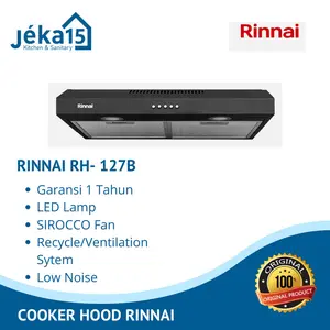 COOKER HOOD II PENYEDOT ASAP II FILTREK II RINNAI RH- 127B 70CM HITAM