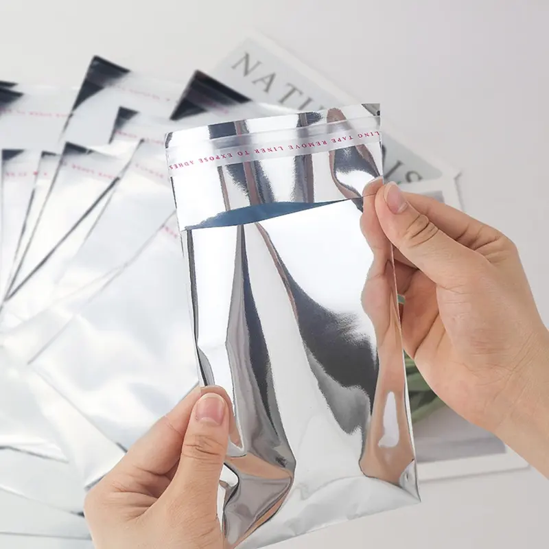 Túi Đóng Gói Niêm Phong Tự Làm Bằng Lá Nhôm, 100 Chiếc, Tự Dính, Thích Hợp Cho Thẻ Photocard Và Thẻ Thần Tượng, Bao Gồm Tay Áo 1