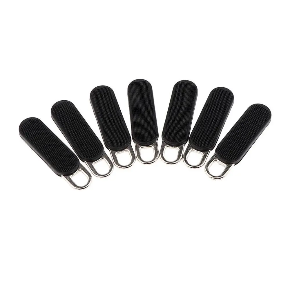 20 Pieces Black Zipper Pull Zipper Tags Cord Pulls Zipper