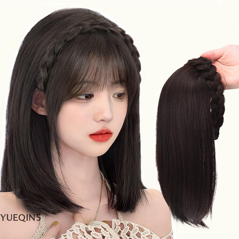 Tóc giả ngắn YUEQIN5 dành cho nữ. Bao gồm băng đô và tóc giả kiểu đuôi cá. Đi…