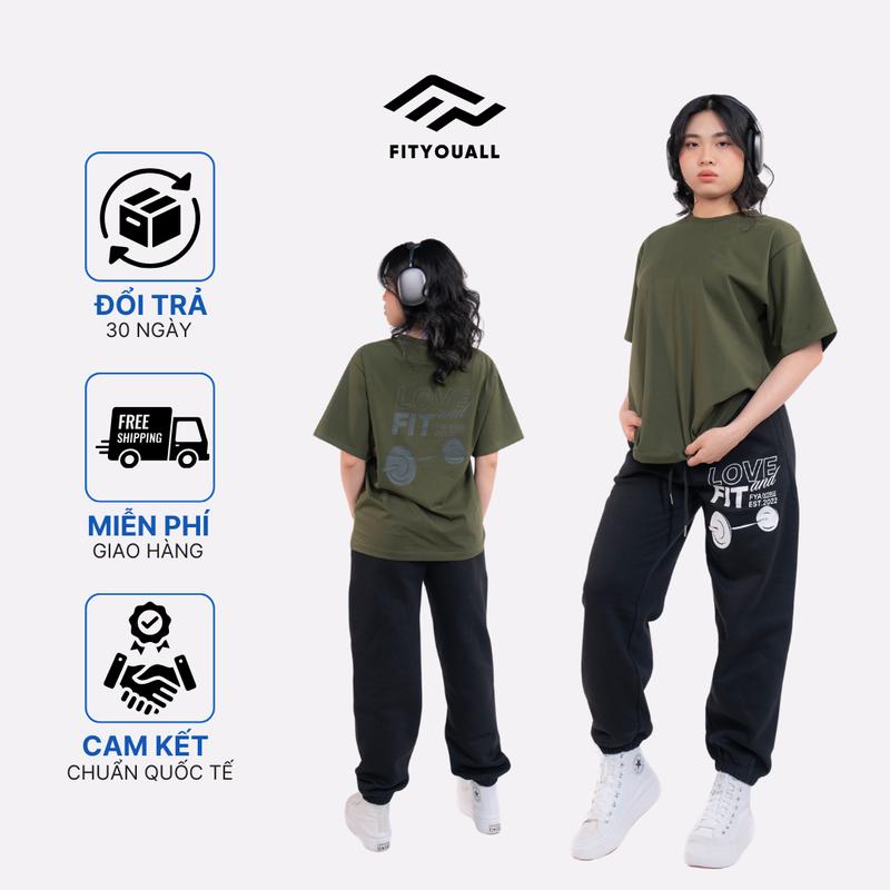 Quần Jogger Thể Thao Tập Gym Unisex 100% Cotton Love & Fit Collection FitYouAll 1