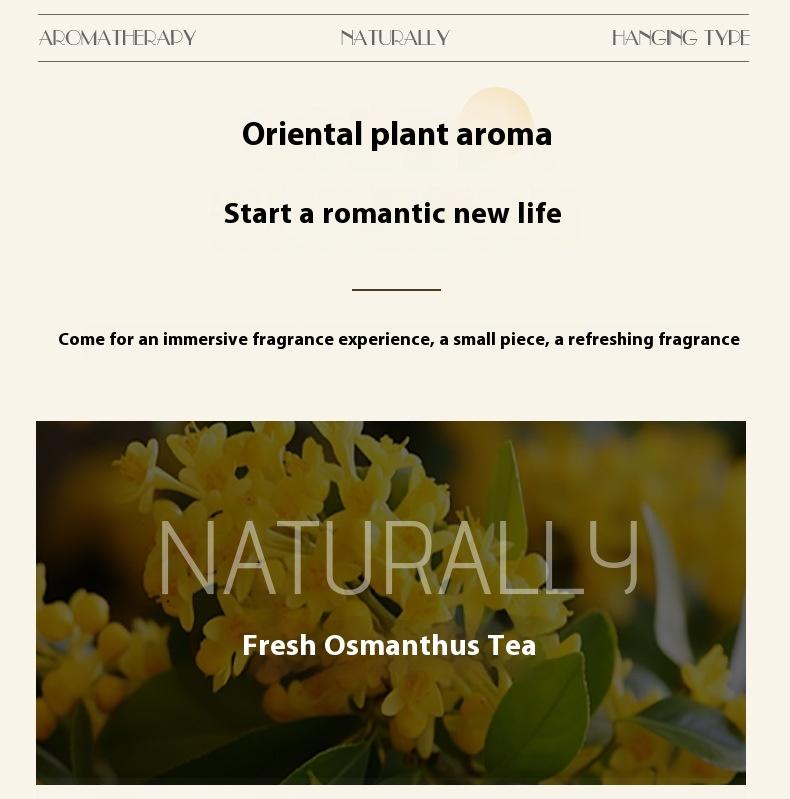 Product Introduction of Tea scent wardrobe aromatherapy fragrance lasting clothes fragrance put in the wardrobe gypsum wax tablet pendant dormitory souvenir unilever 7