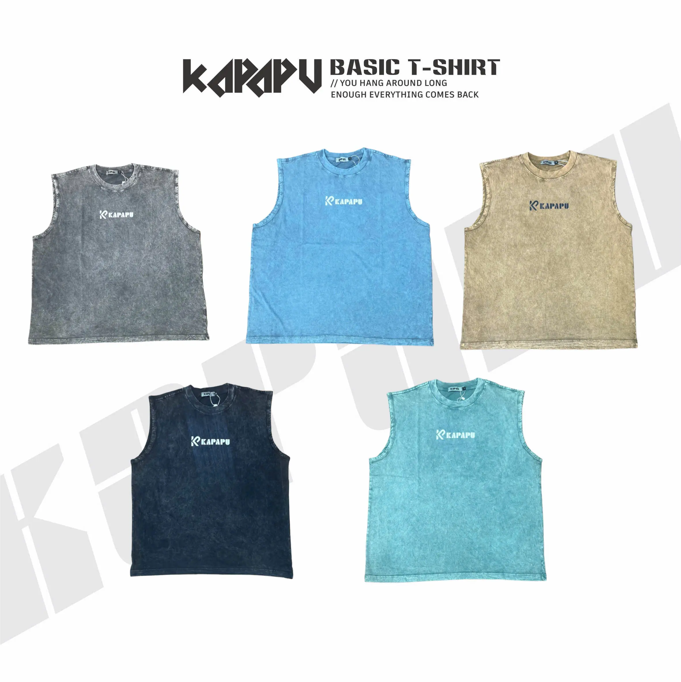 Áo Thun KAPAPU local Brand ÁO TẬP GYM WASH SÁT NÁCH ÁO ĐI ĂN ĐÁM CƯỚI BÊN CỒN