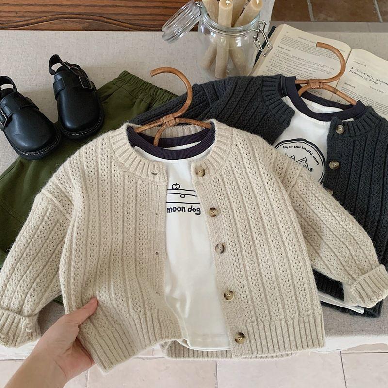 Product Introduction of Quần Áo Mùa Thu Cho Trẻ Em, Áo Khoác Len, Áo Len Bé Trai, Áo Len Cardigan, Áo Phong Cách Phương Tây Mùa Xuân Và Mùa Thu Cho Bé Gái, Áo Khoác Be 8