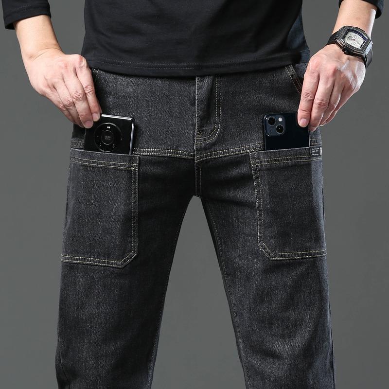 Product Introduction of S-5XL Korean Style Stretch Denim Pants Men Simple Casual Slim Fit Plus Size Jeans 5