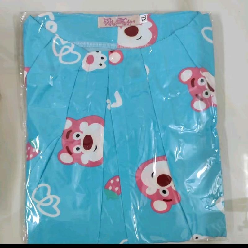 Đồ Ngủ Quần Đùi Có Túi Áo Dây Hình Thú lụa manggo (40kg đến 65kg) Nữ Women Voi Nhung Top Quần Ngủ Pijama 4