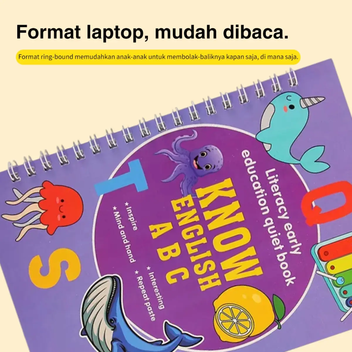 Buku Aktivitas Bayi & Balita: Jelajahi Dunia Satwa dengan Mainan Edukasi Interaktif, Desain Ringkas Travel-Friendly untuk Stimulasi Sensorik & Perkembangan Kognitif Anak Usia 1-3 Tahun - Petualangan Seru Gajah, Jerapah, dan Kawanan Hewan Liar