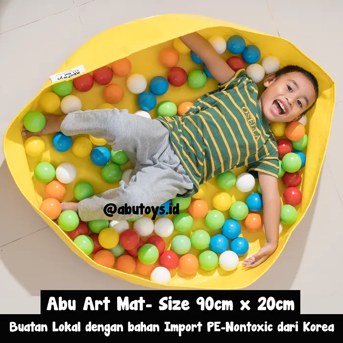 playmat abu art mat sensory play anti air kolam anak alas main waterproof playmate bayi karpet pvc COD 5