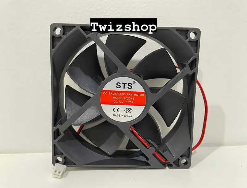 Fan DC 12V 24V 9x9 cm / Kipas 9cm DC 12V 24V tebal 2.5 cm 12 Volt 24 Volt 0