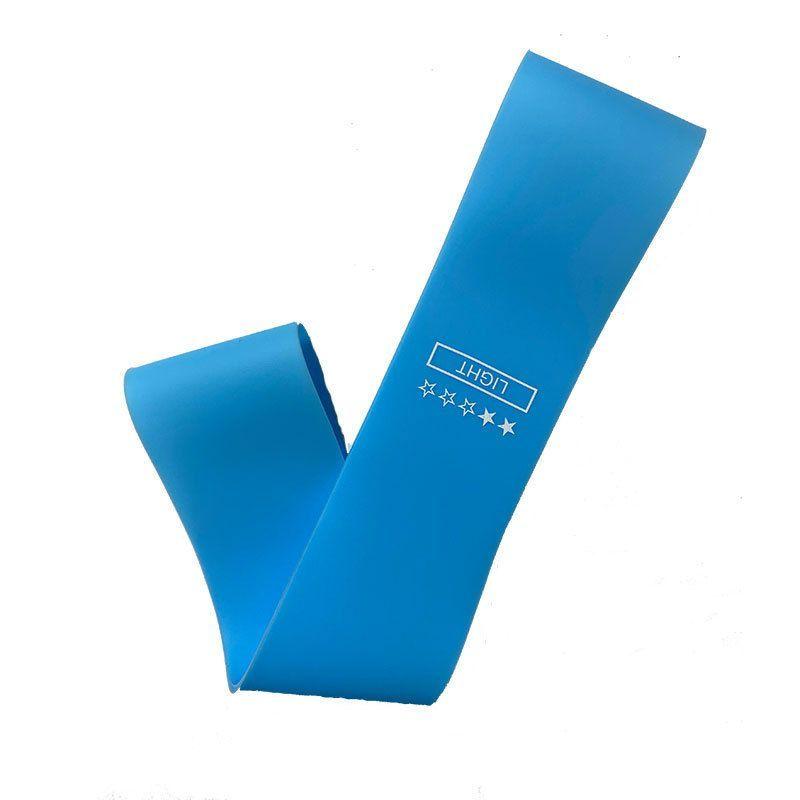 Product Introduction of Sports Elastic Band Blue Fitness Women's Tension Resistance Band Beginner Tight Squat Hip Elastic Force Circle Strain Relief Bushing 8