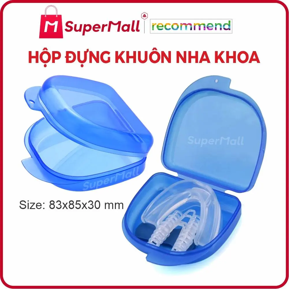 Hộp đựng răng giả, niềng răng, khuôn dẻo tẩy trắng răng, đồ dùng nha khoa | Size 85x83x30