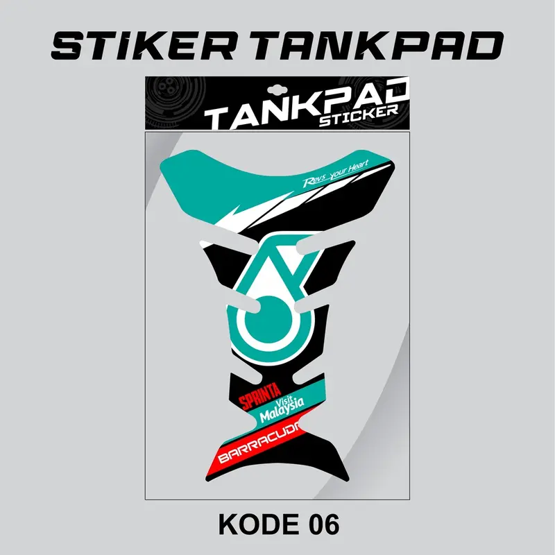 STIKER TANKY TANKPAD MOTOR PAD TANK PROTECTION Universal (Untuk Tangki Motor CB, MEGAPRO, CBVERZA, CB150R, GL, JAPSTYLE, TIGER, NINJA DLL)UV TRANSPARAN 6