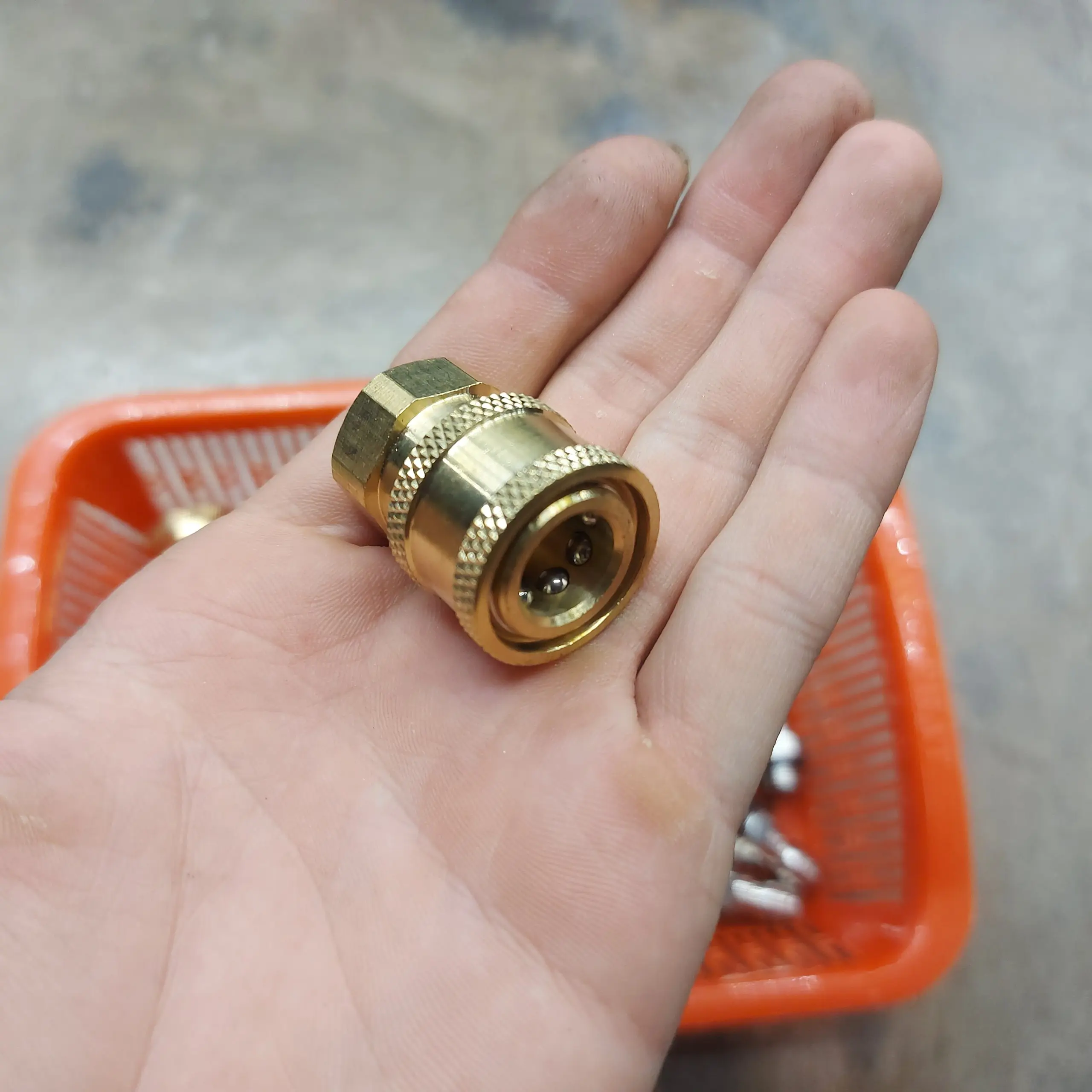 KHỚP NỐI NHANH 1/4 REN 14MM GẮN SÚN RỬA XE