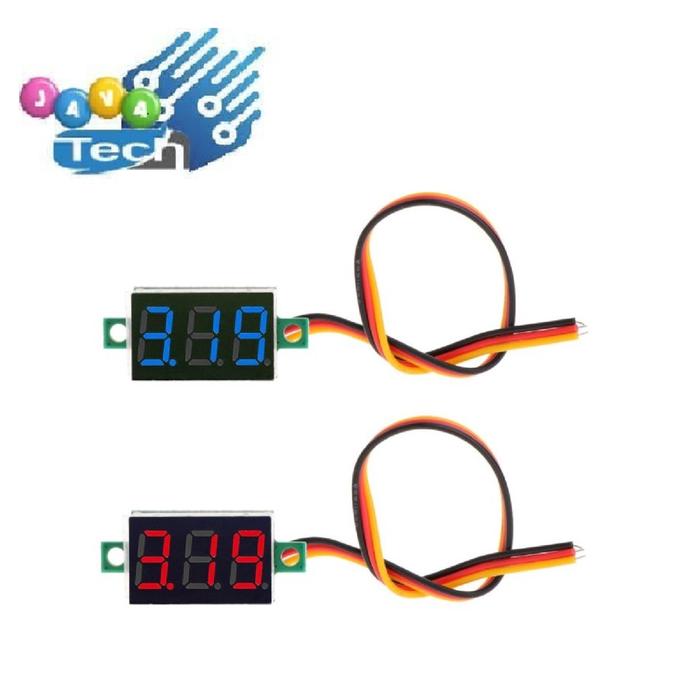 Gambar Voltmeter 0.36 Inch Merah 3 Digit 3 Kabel dari javatech Kab. Bantul Tokopedia