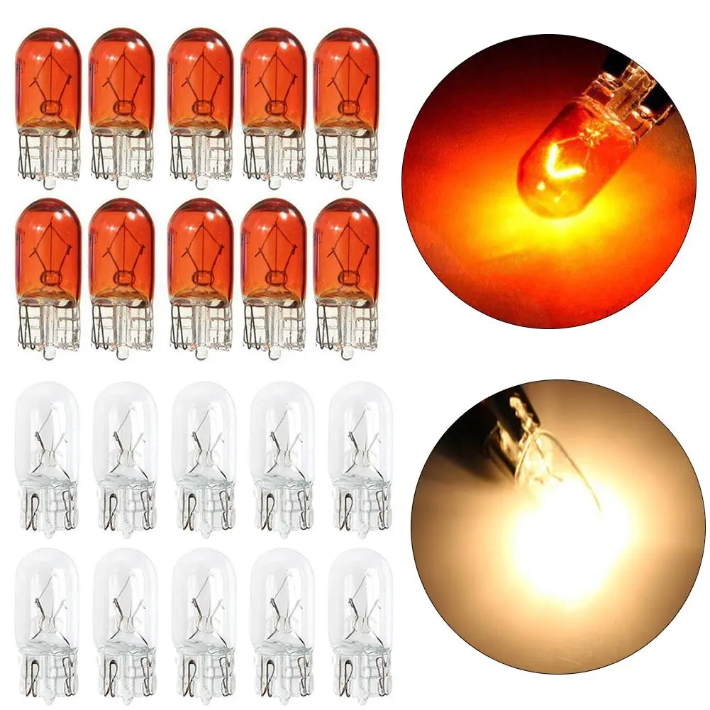 10Pcs T10 Wedge Halogen W5W 501 194 LED Interior Light Bulbs Car Auto Truck #262031