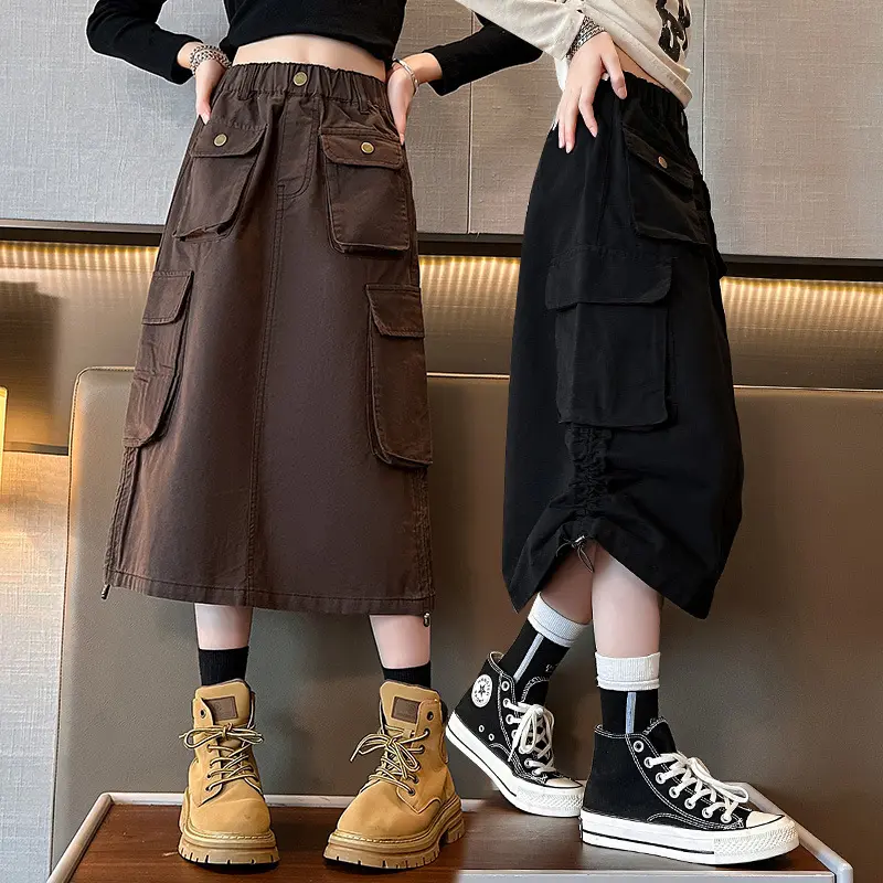 Váy Ngắn Cho Bé Gái, Hàng Mới Về, Váy Phù Hợp Với Cotton Mùa Thu, Thời Trang Phong Cách Phương Tây, Thích Hợp Cho Mùa Thu 2024, Trang Phục Thường Ngày Váy Cotton Trung Bình Và Trẻ Em Vải Cotton