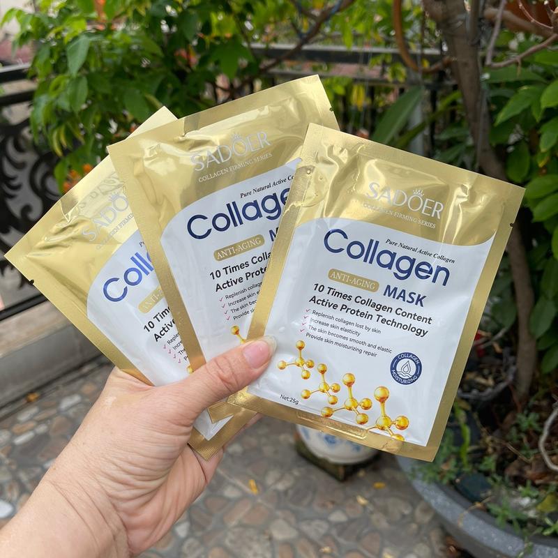 [ DA MỎNG] Combo 50 miếng mặt nạ dành cho da mỏng, da yếu  gồm các thành phần từ trái cây Skincare Cosmetics Nữ Women 6