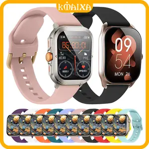 Silicone Strap Band for ADVAN Watch S3/3 Pro S2/2 Pro S1 SE 1 W2/Samsung Galaxy Watch/Huawei GT 6 20mm 22mm Quick Release Sport Bracelet Belt Tali Jam Smartwatch for Garmin Watch/Amazfit Bip 6/Aolon/Xiaomi Watch/Redmi Watch 5 Active/5 Lite/Itel 011 12
