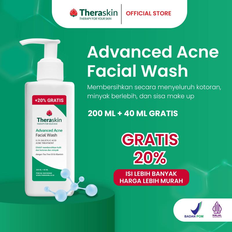 Product Introduction of Theraskin BPOM Advanced Acne Facial Wash - Sabun Wajah Cair untuk Kulit Berjerawat dan Bruntusan dengan Salicylic Acid dan Allantoin 16
