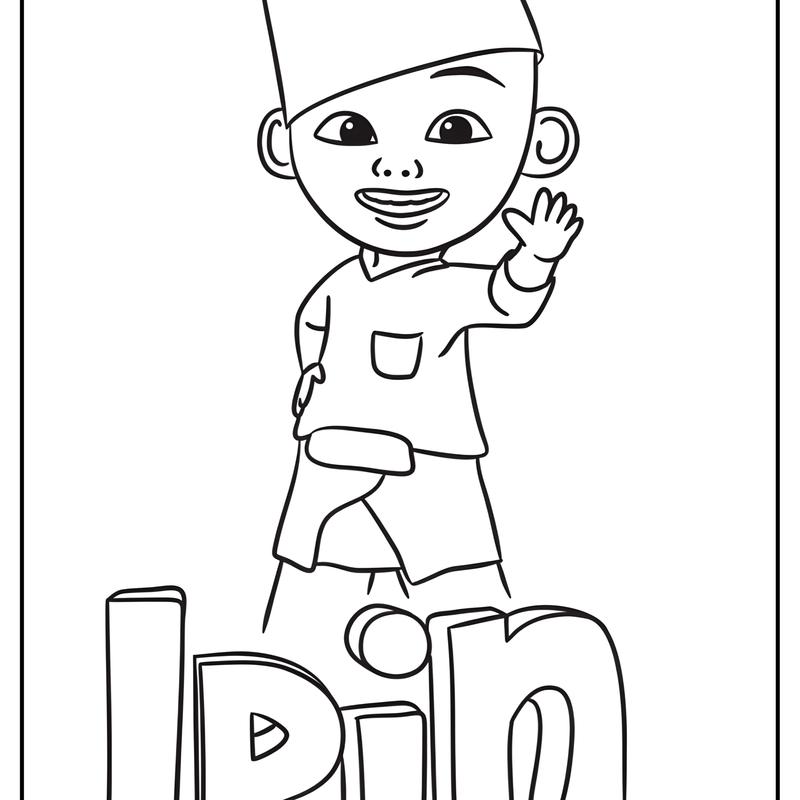 kertas gambar mewarnai anak A4 (UPIN & IPIN) / Pendidikan / Beraneka warna Belajar Perempuan Kotak Toys 5